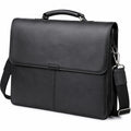 Borsa portadocumenti 40 x 10 x 30 cm in materiale sintetico nero con tracolla regolabile